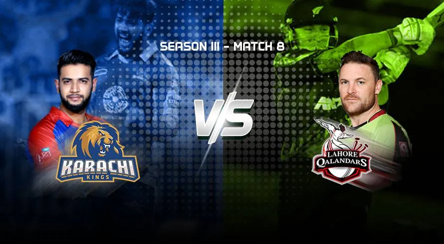 lahore qalandars vs karachi kings — ZA news
