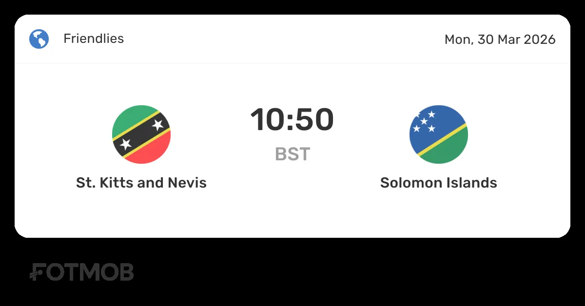 saint kitts and nevis vs solomon islands — ZA news