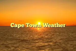 weather cape town — ZA news