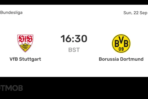 vfb stuttgart vs dortmund — ZA news