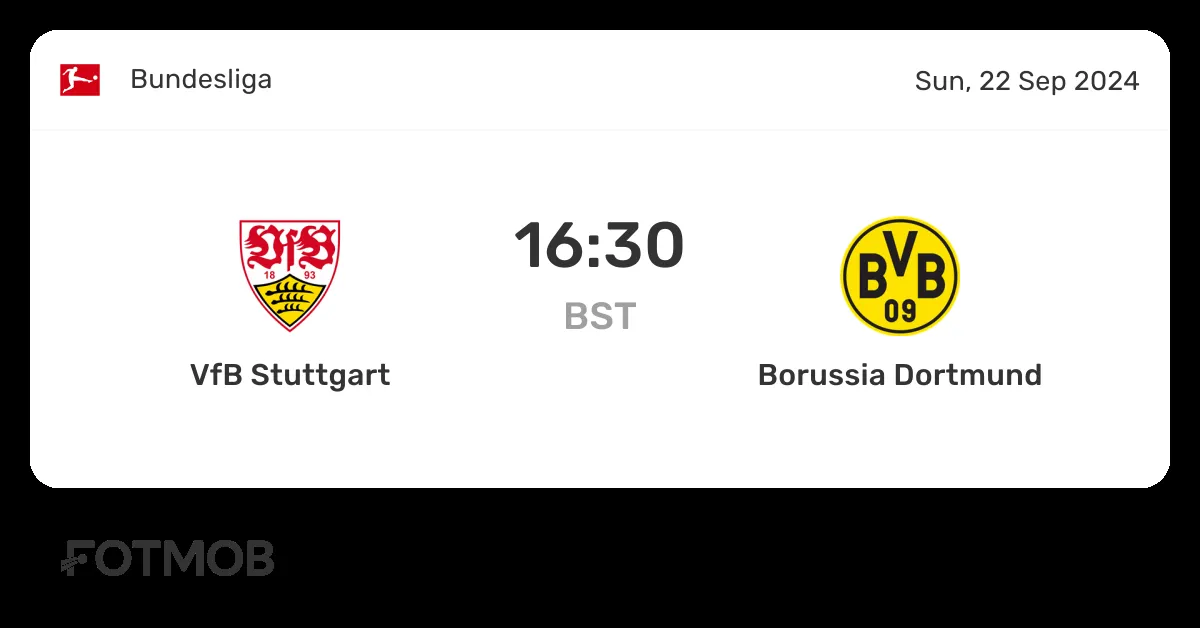 vfb stuttgart vs dortmund — ZA news