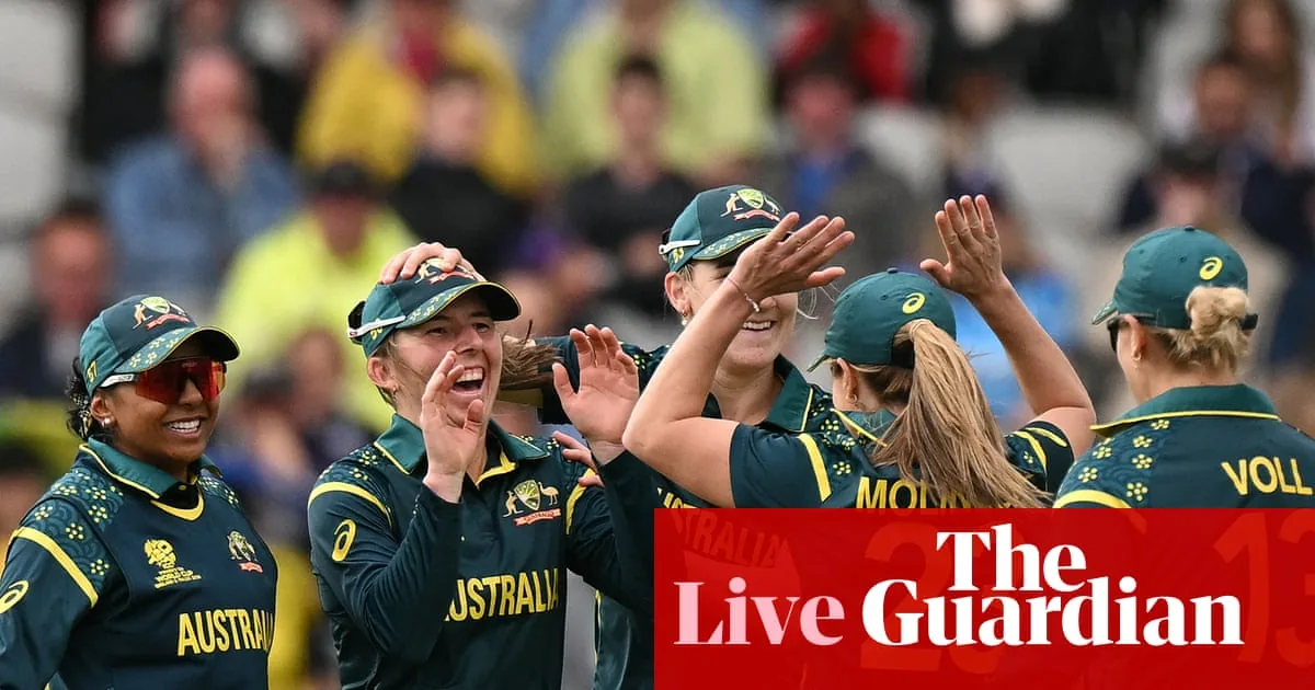 Australia v South Africa: Women’s T20 Cricket World Cup – live