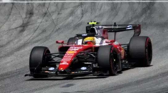 Hamilton Barcelona race