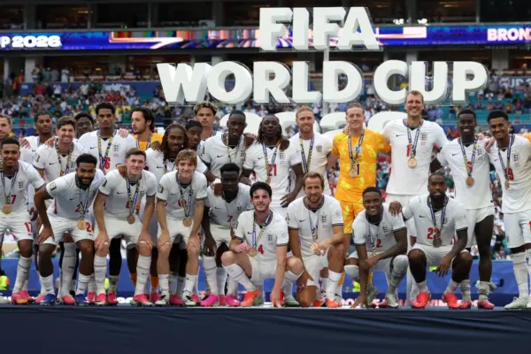 World Cup 2026 - France 4-6 England: Bukayo Saka's hat-trick helps Three Lions finish third in 10-goal thriller